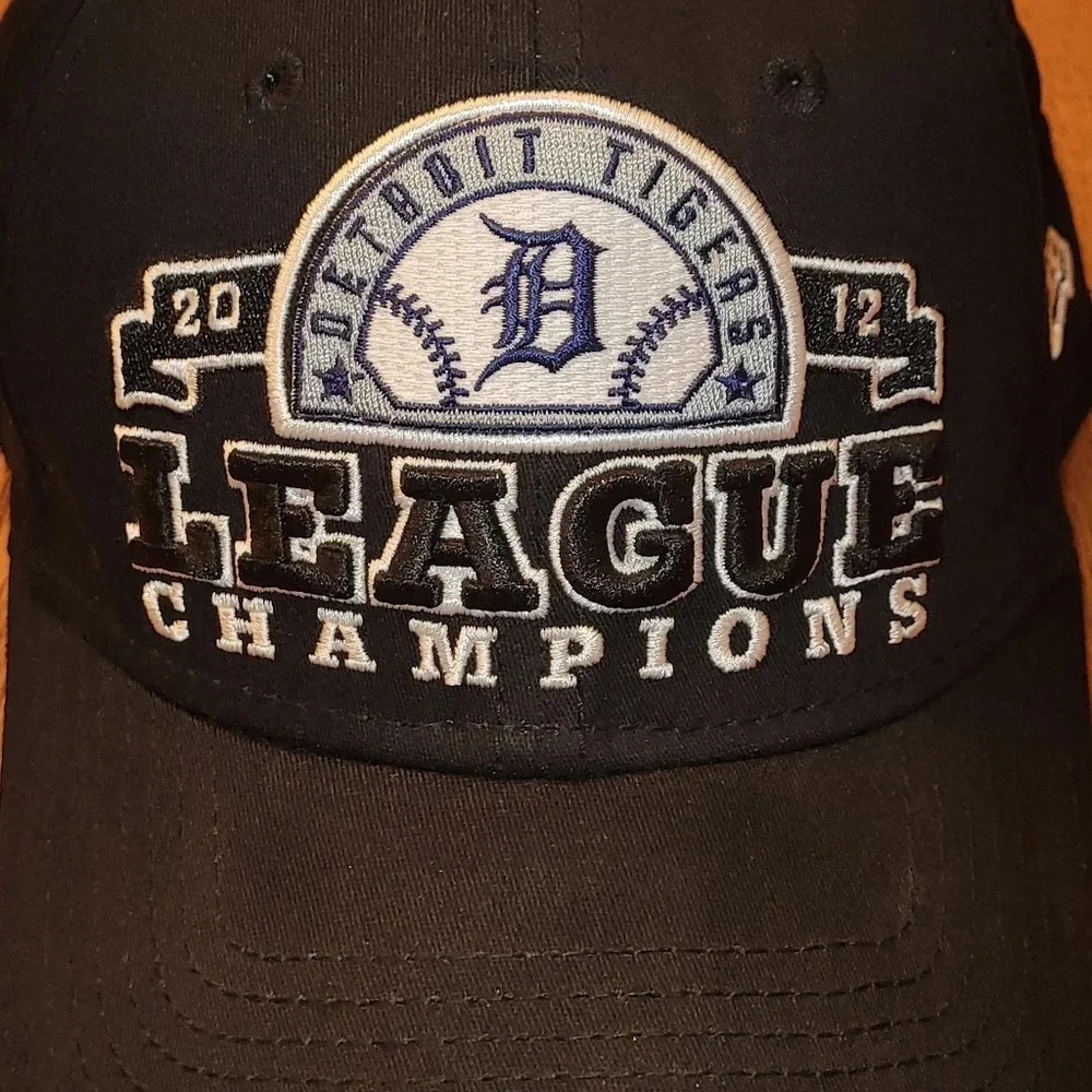 Detroit Tigers MLB 2012 League Champions med-lrg Men's hat New Era Authentic cap - Picture 3 of 9